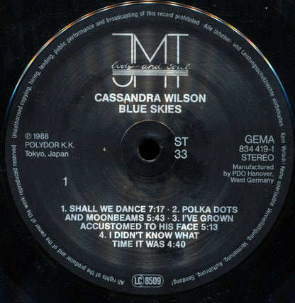 Cassandra Wilson : Blue Skies (LP, Album)