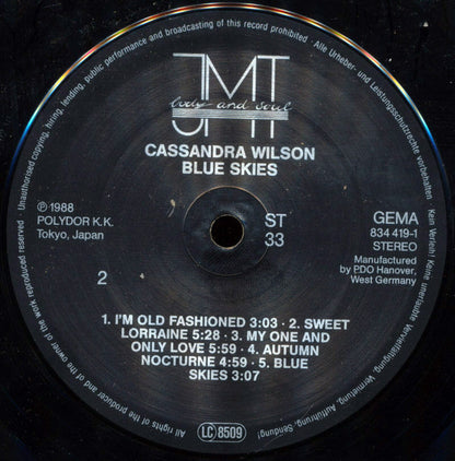 Cassandra Wilson : Blue Skies (LP, Album)