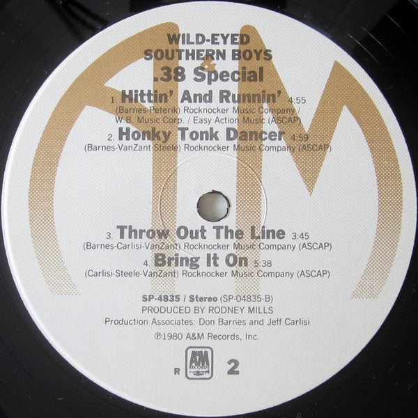 .38 Special* : Wild-Eyed Southern Boys (LP, Album, R -)