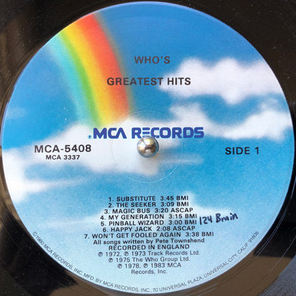 The Who : Greatest Hits (LP, Comp)