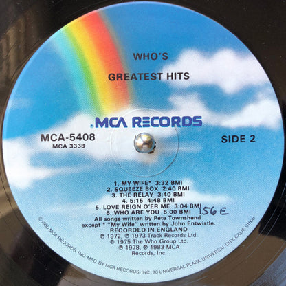 The Who : Greatest Hits (LP, Comp)