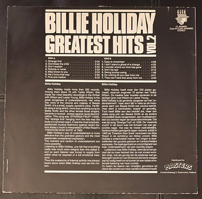 Billie Holiday : Greatest Hits Vol.2 (LP, Comp)