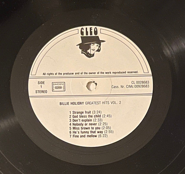 Billie Holiday : Greatest Hits Vol.2 (LP, Comp)