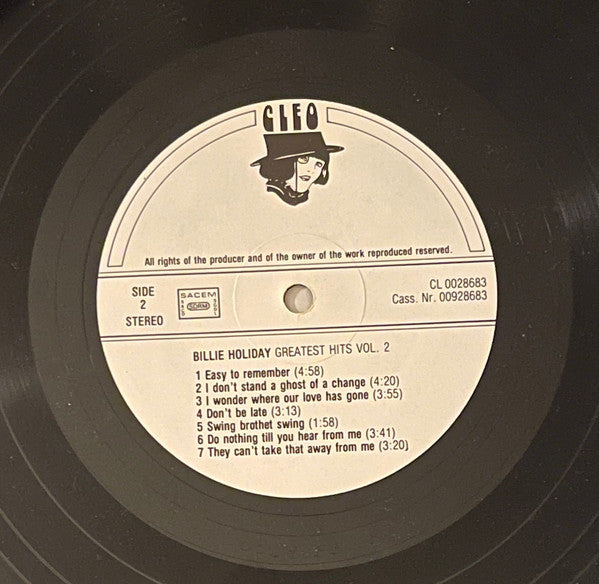 Billie Holiday : Greatest Hits Vol.2 (LP, Comp)