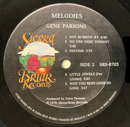 Gene Parsons : Melodies (LP, Album)
