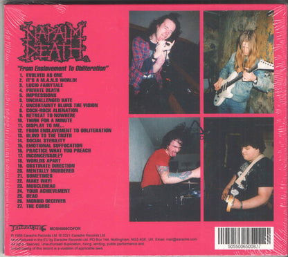 Napalm Death : From Enslavement To Obliteration (CD, Album, RE, RM, FDR)