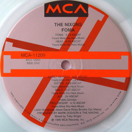 The Nixons : Foma (LP, Album, Cok)