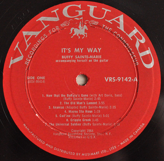 Buffy Sainte-Marie : It's My Way! (LP, Album, Mono)