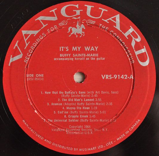 Buffy Sainte-Marie : It's My Way! (LP, Album, Mono)