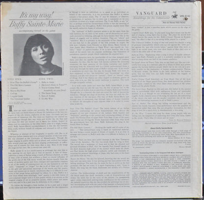 Buffy Sainte-Marie : It's My Way! (LP, Album, Mono)