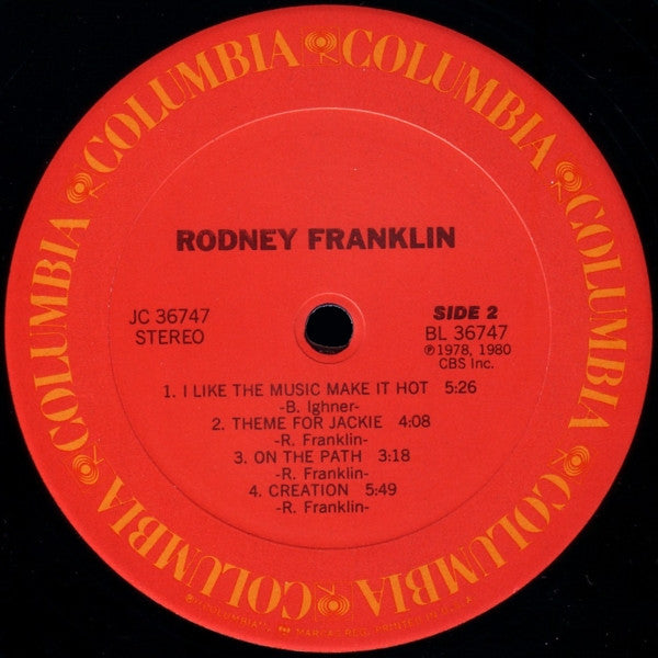 Rodney Franklin : Rodney Franklin (LP, Album, Pit)