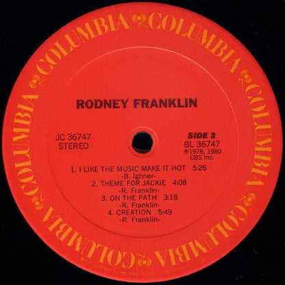 Rodney Franklin : Rodney Franklin (LP, Album, Pit)
