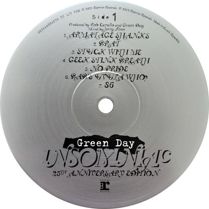 Green Day : Insomniac (LP, Album, RE + LP, S/Sided, Etch + Dlx, Ltd, 25t)