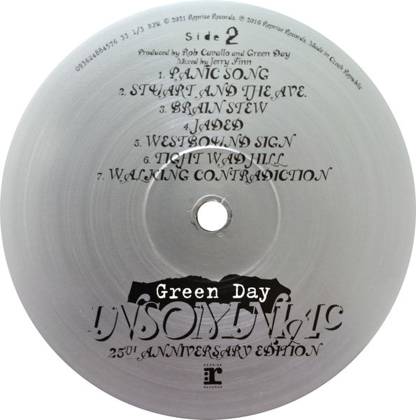 Green Day : Insomniac (LP, Album, RE + LP, S/Sided, Etch + Dlx, Ltd, 25t)