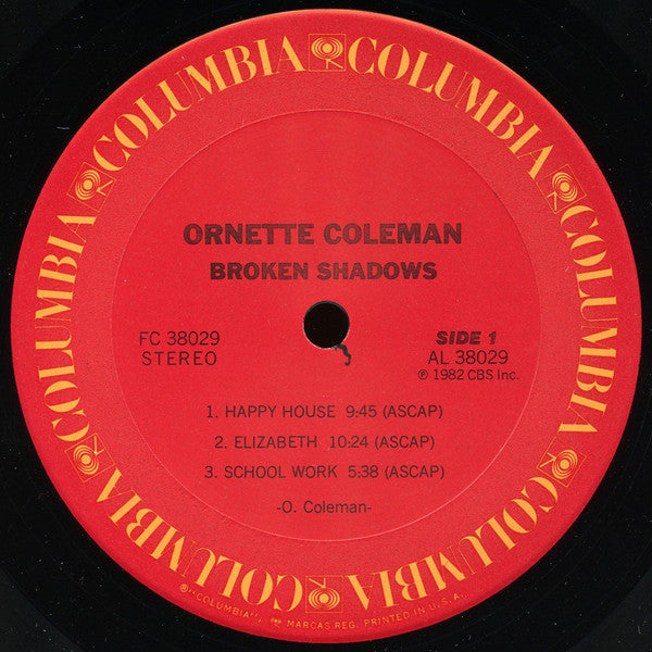 Ornette Coleman : Broken Shadows (LP, Album, Ter)