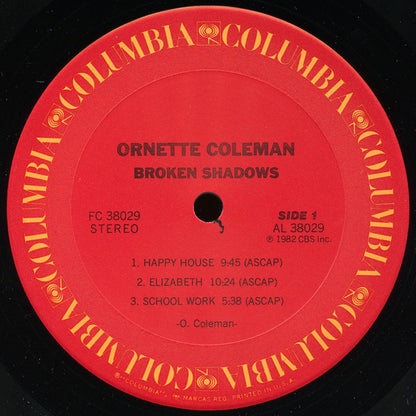 Ornette Coleman : Broken Shadows (LP, Album, Ter)