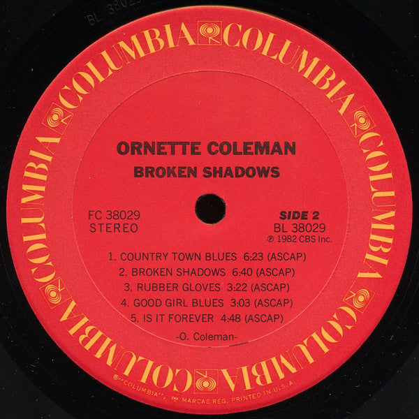 Ornette Coleman : Broken Shadows (LP, Album, Ter)
