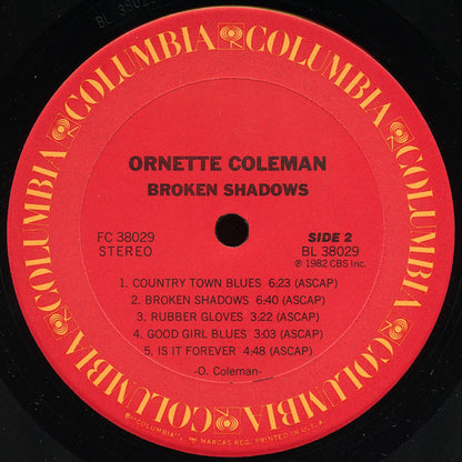 Ornette Coleman : Broken Shadows (LP, Album, Ter)