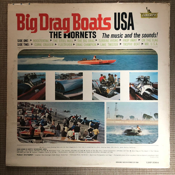 The Hornets (2) : Big Drag Boats U.S.A. (LP, Album)