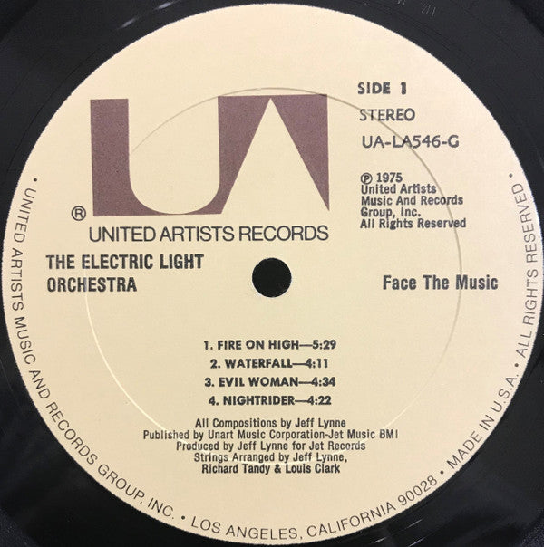 Electric Light Orchestra : Face The Music (LP, Album, All)