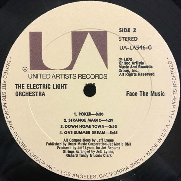 Electric Light Orchestra : Face The Music (LP, Album, All)