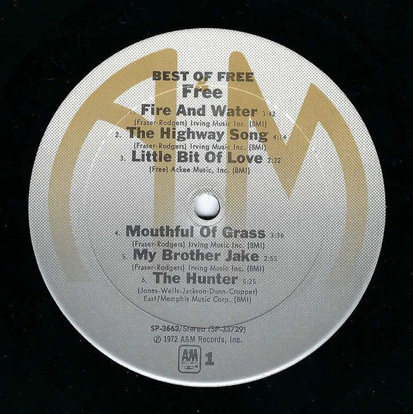 Free : Best Of Free (LP, Album, Comp, Club, RM, Car)