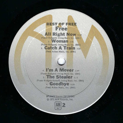 Free : Best Of Free (LP, Album, Comp, Club, RM, Car)
