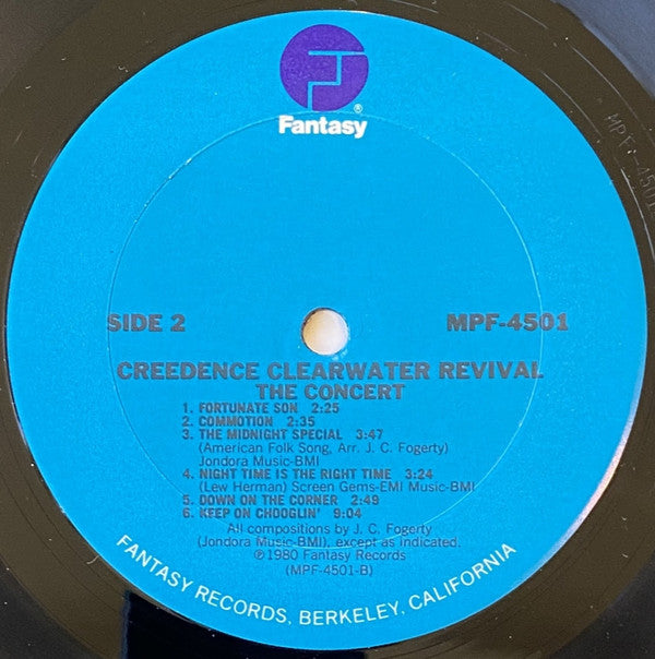Creedence Clearwater Revival : The Concert (LP, Album, RE, Pit)