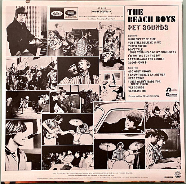 The Beach Boys : Pet Sounds (LP, Album, RE, RM, RP, 180)