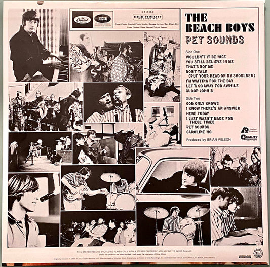 The Beach Boys : Pet Sounds (LP, Album, RE, RM, RP, 180)