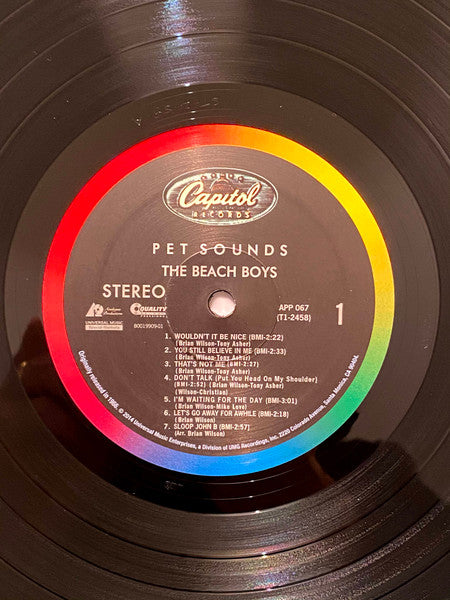 The Beach Boys : Pet Sounds (LP, Album, RE, RM, RP, 180)