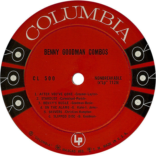 Benny Goodman : Benny Goodman Combos (LP, Comp, Mono, RE)