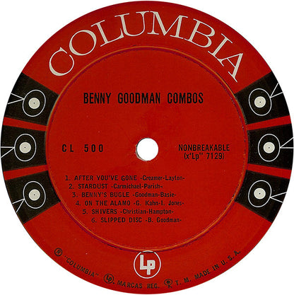 Benny Goodman : Benny Goodman Combos (LP, Comp, Mono, RE)