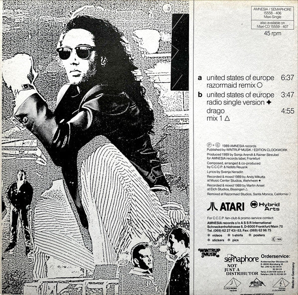 CCCP* : United States Of Europe (Razormaid Remix) (12", Maxi)