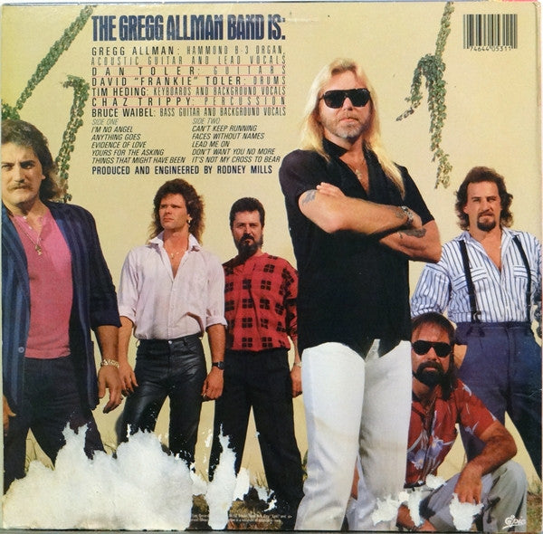 The Gregg Allman Band : I'm No Angel (LP, Album, Car)
