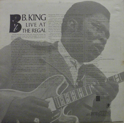 B.B. King : Live At The Regal (LP, Album, RE, San)