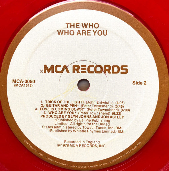 The Who : Who Are You (LP, Album, Ltd, Red)