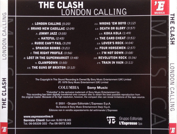 The Clash : London Calling (CD, Album, RE)