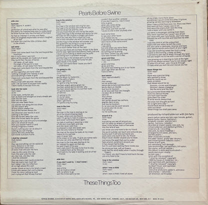 Pearls Before Swine : These Things Too (LP, Album, Pit)