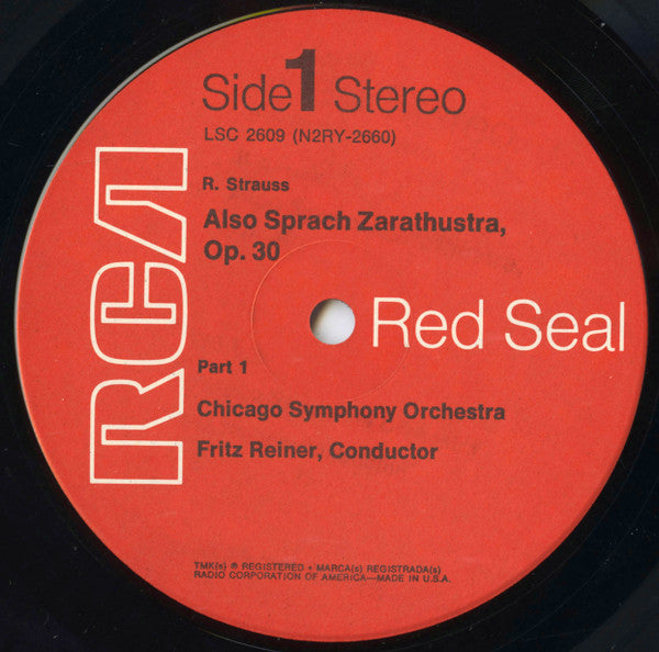 Fritz Reiner, Chicago Symphony* / Strauss* : Also Sprach Zarathustra (LP, Album, RP, Ind)