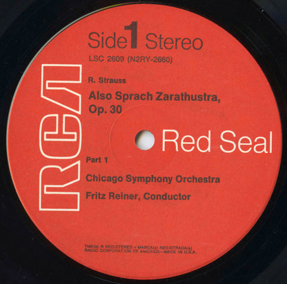 Fritz Reiner, Chicago Symphony* / Strauss* : Also Sprach Zarathustra (LP, Album, RP, Ind)