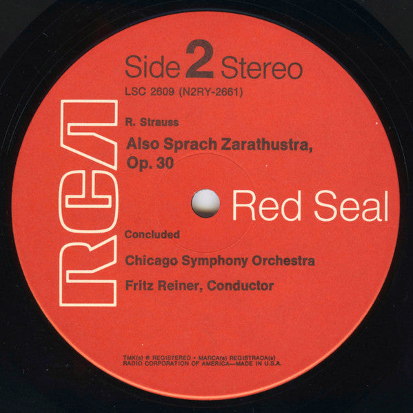 Fritz Reiner, Chicago Symphony* / Strauss* : Also Sprach Zarathustra (LP, Album, RP, Ind)