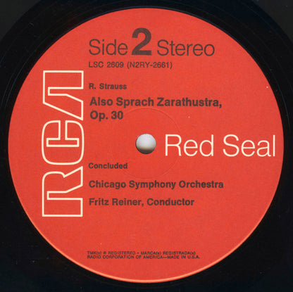 Fritz Reiner, Chicago Symphony* / Strauss* : Also Sprach Zarathustra (LP, Album, RP, Ind)