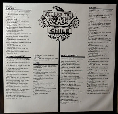 Jethro Tull : War Child (LP, Album, RE)