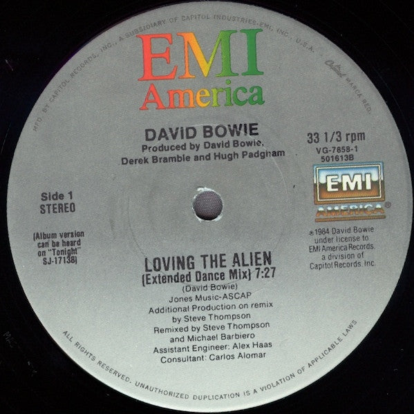 David Bowie : Loving The Alien (12", Single, Ltd, Gat)