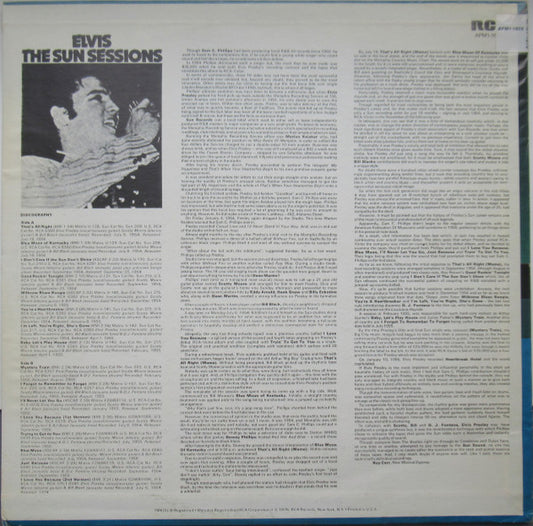 Elvis* : The Sun Sessions (LP, Comp, Mono, RP)
