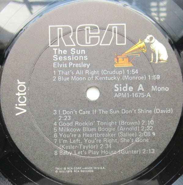 Elvis* : The Sun Sessions (LP, Comp, Mono, RP)