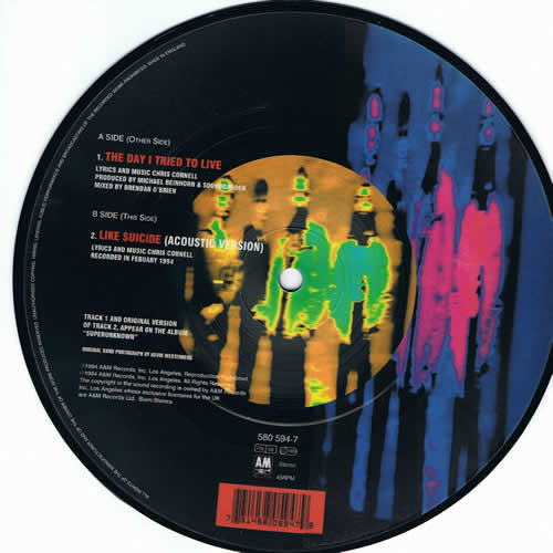 Soundgarden : The Day I Tried To Live (7", Single, Ltd, Pic)