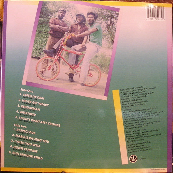 The Mighty Diamonds : Never Get Weary (LP, Album, RE)