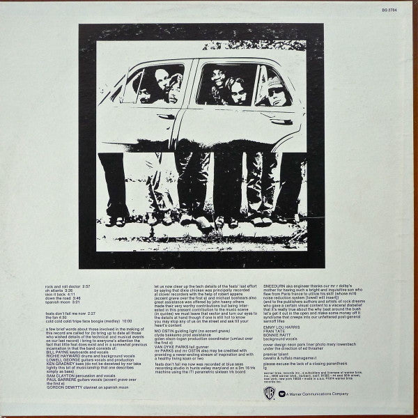 Little Feat : Feats Don't Fail Me Now (LP, Album, RE, Win)